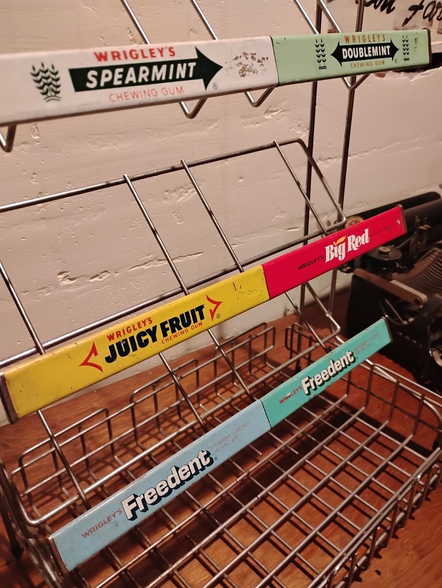 Vintage WRIGLEY'S CHEWING GUM Advertising Counter Display Rack