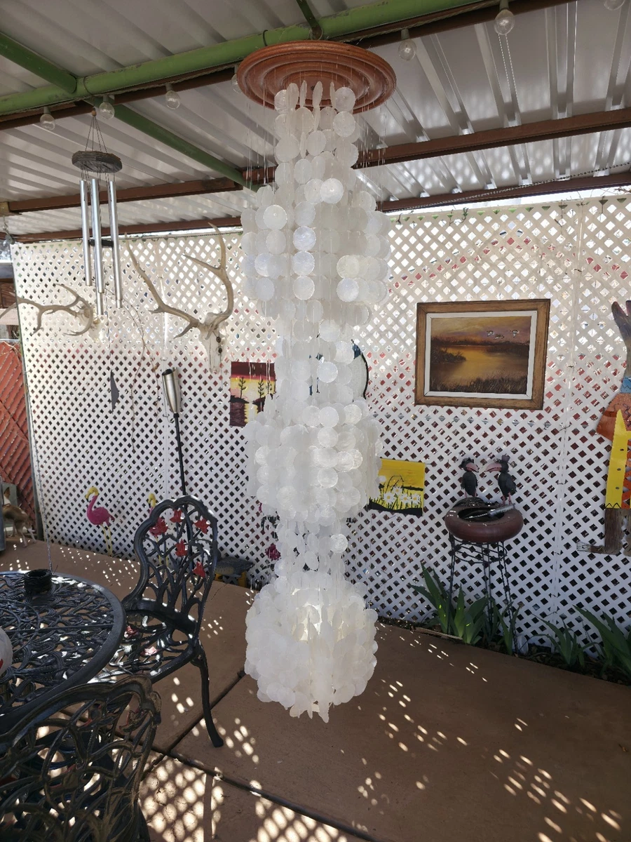 Capiz Shell Light Indiana Collectible Ceiling Light Fixtures for