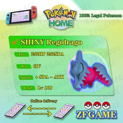  6IV SHINY Regidrago + EVS  POKEMON HOME Champions Online delivery 