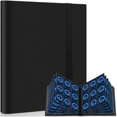 Sammelalbum Karten Organizer 360 Seiten Schwarz Sammelkarten Ordner Spielkarten