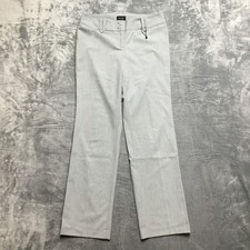 Nicole Miller Dress Pants Women's Size 8 Regular Gray Striped