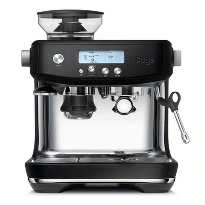 Sage The Barista Pro - Siebträgermaschine mit Mahlwerk, Schwarzer Trüffel