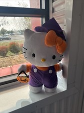 Hello Kitty Halloween Witch Costume Greeter BIG Purple Viral TikTok NWT