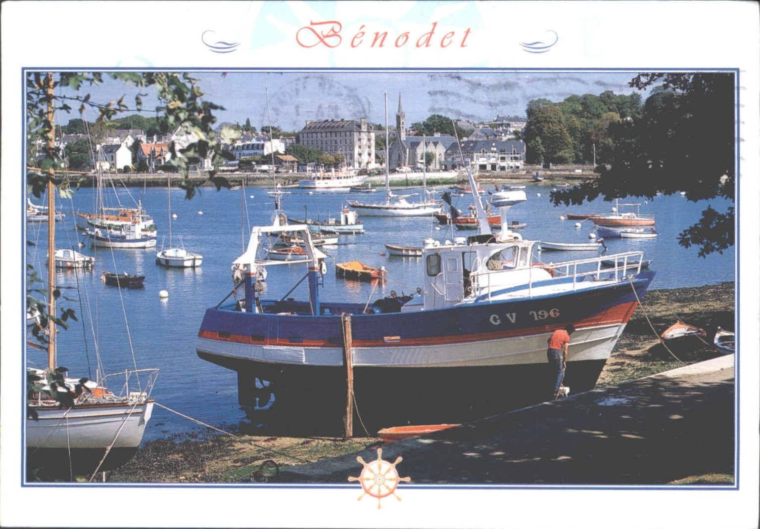 Vintage Bénodet Postcard France Odet Estuary Brittany Ports 1999 Posted