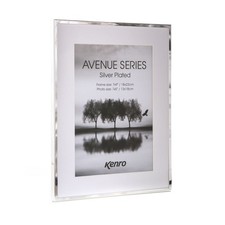 Kenro Silver Plated Avenue Picture Frame Various Sizes Portrait Landscape Frame