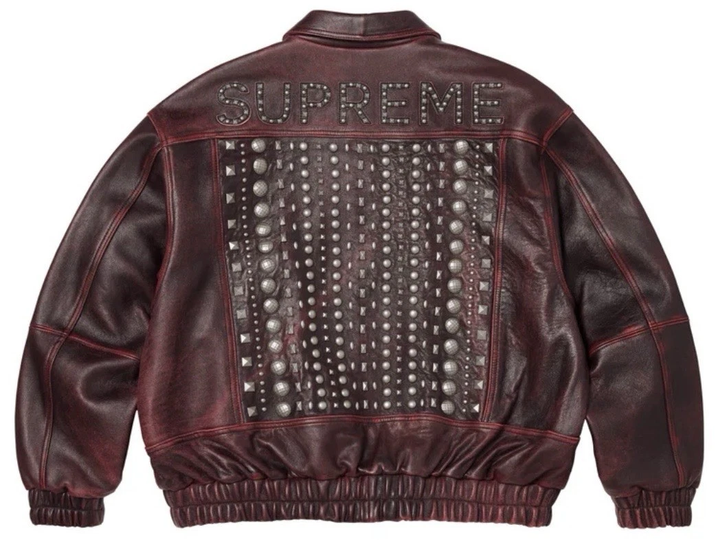 Supreme Leather Outer Shell Studded Coats, Jackets & Vests for Men