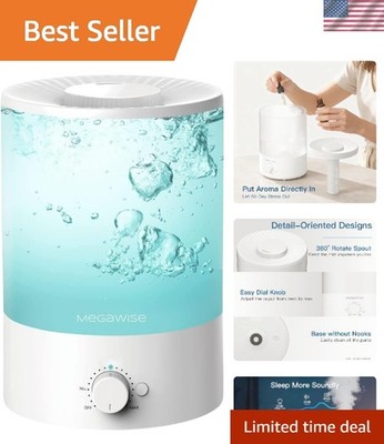 Ultra-Quiet 3.5L Cool Mist Humidifier - Adjustable Humidity for Home & Office