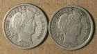 10C Barber Dimes 1914 & 1914-D XF TWO COIN LOT * AvenueCoin