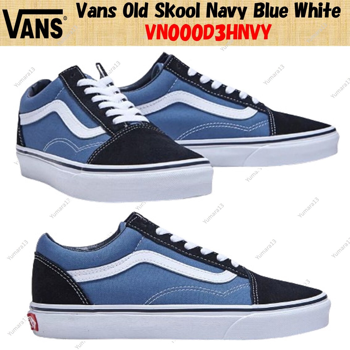 Vans Old Skool azul marino blanco VN000D3HNVY talla para hombre