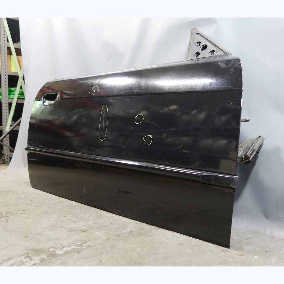 BMW E36 92-99 Serie 3 2 puertas cupé descapotable puerta exterior derecha carcasa negro azabache OEM Foto 3 de 4