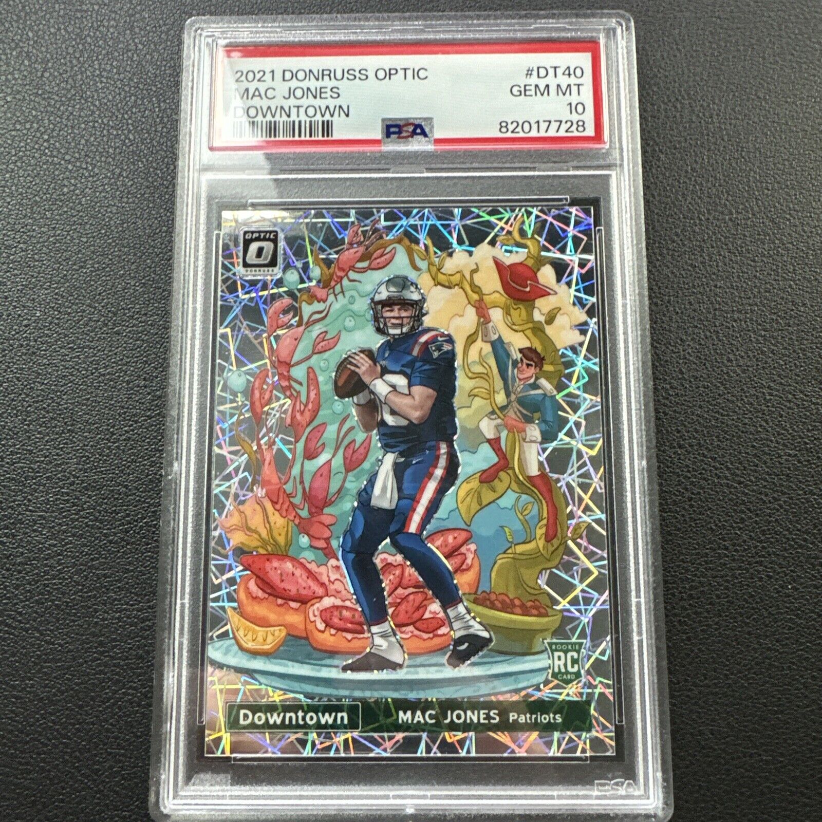 2021 Panini Donruss Optic MAC JONES Rookie RC Downtown SSP #DT-40 PSA 10