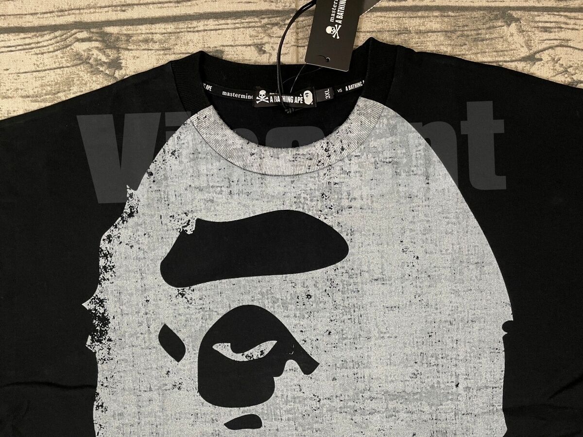 A BATHING APE MASTERMIND JAPAN APE HEAD OVER PRINT RELAXED A BATHING APE MASTERMIND JAPAN APE HEAD OVER PRINT RELAXED