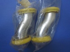 Stainless Steel S-Curve Vacuum Adapter Pipe, NW50, 4.5", Lot of 2