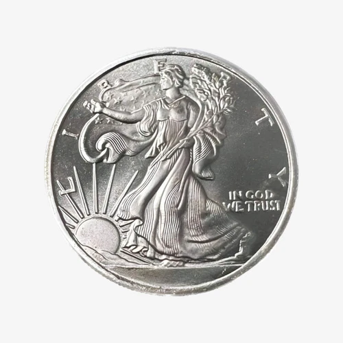 1/2 oz Silver Walking Liberty Round | .999 Fine Silver