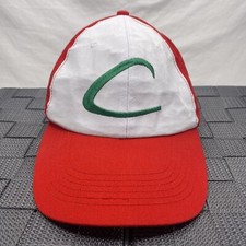 Pok mon Hat Cap Men  s Trainer Ash Ketchum Strap Back Red White