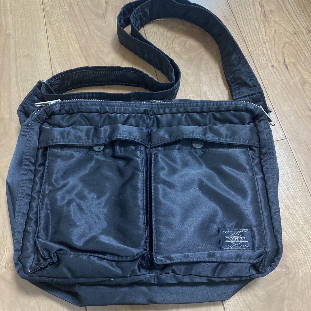 [Japan Used Bag] Porter Bag Black Shoulder Gem