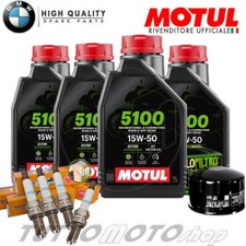Tagliando BMW R 1200 R 2006 2007 2008 2009 / Kit Olio Motul 5100 Filtro Candele