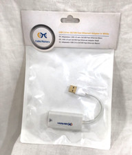 Cable Matters USB 2.0 to RJ45 10/100 Fast Ethernet Network Adapter White New