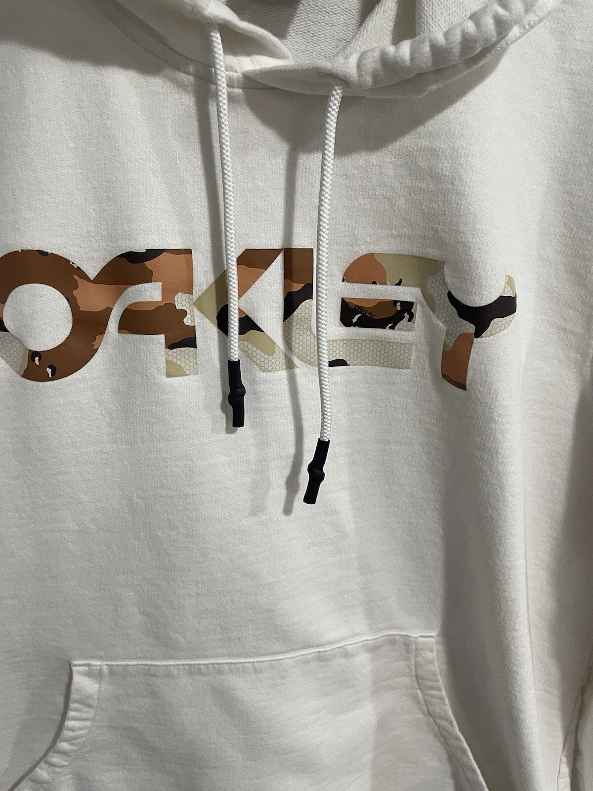 OFF WHITE Oaklay Felpa con Cappuccio Pullover Panna Taglia XL Donna 100% Cotone