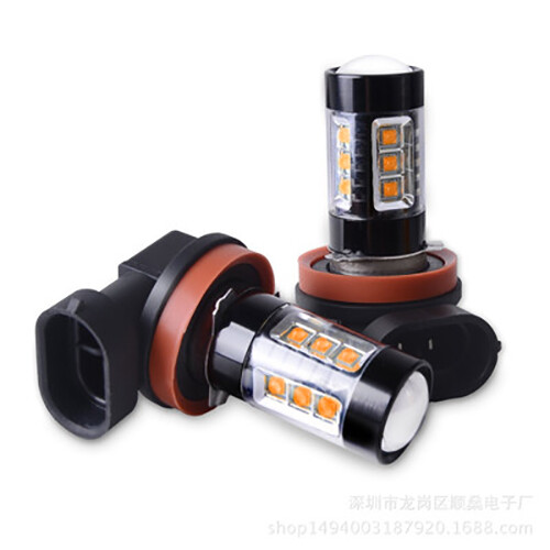 Kit De Bombillas LED H11 Ámbar Para Niebla / DRL – Acura TSX 2004-2014 (2 Unidades)
