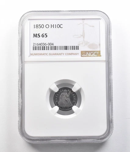 1850-O Seated Liberty Half Dime MS65 NGC *1367