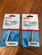 Bosch 5/16" Straight 2 Flute Router Bit HSS Made in USA ( 2 Pack )