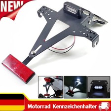 Einstellbar Motorrad Kennzeichenhalter LED R�...