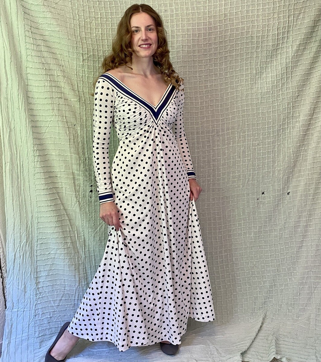 POLKA DOT CLUB チェック柄ドレス Carolina Herrera Polka-Dot Flower Sleeveless Tea-Length Dress