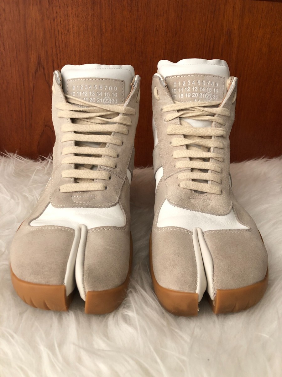 靴 Maison Margiela 22 REPLICA 13ss Boot MAISON MARGIELA PARIS TABI REPLICA GAT 22 HIGH TOP WHITE