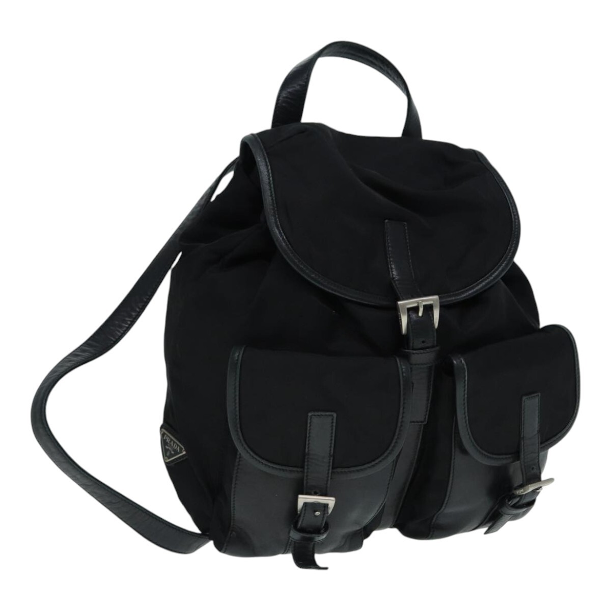 PRADA Backpack Nylon Black Auth 89322 | eBay