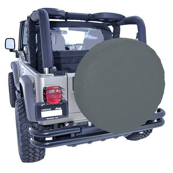 Housse de roue de secours 33 pouces en denim noir premium pour 4x4