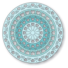 Poppystamps Nordic Heart Pattern Rings Craft Die