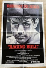 Raging Bull 1980 Original Poster Autograph by Jake LaMotta & Cathy Moriarty