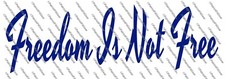 Freedom Is Not Free Support Our Troops Veteran 22we The People Vinyl Decal