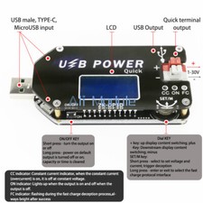 15W 2A Digital Control USB Adjustable Power Supply Module CC CV Speed Controller