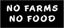 No Farms No Food Vinyl Decal farmer country fun truck car sticker window outside