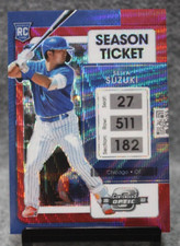 Seiya Suzuki 2022 Chronicles Contenders Optic Ruby Wave /199 Season Ticket RC #2