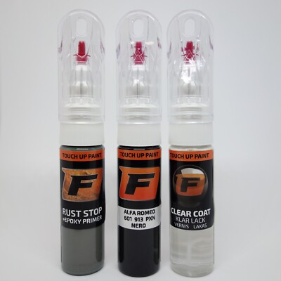 for ALFA ROMEO 601 913 PXN NERO BLACK Touch up paint Pen Kit Brush Scratch