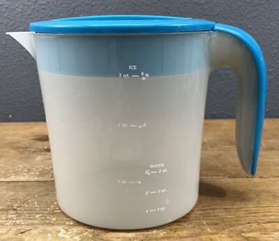 Mr Coffee Iced Tea Maker 3 Quart Replacement Aqua Rectangular Pitcher Only TM75