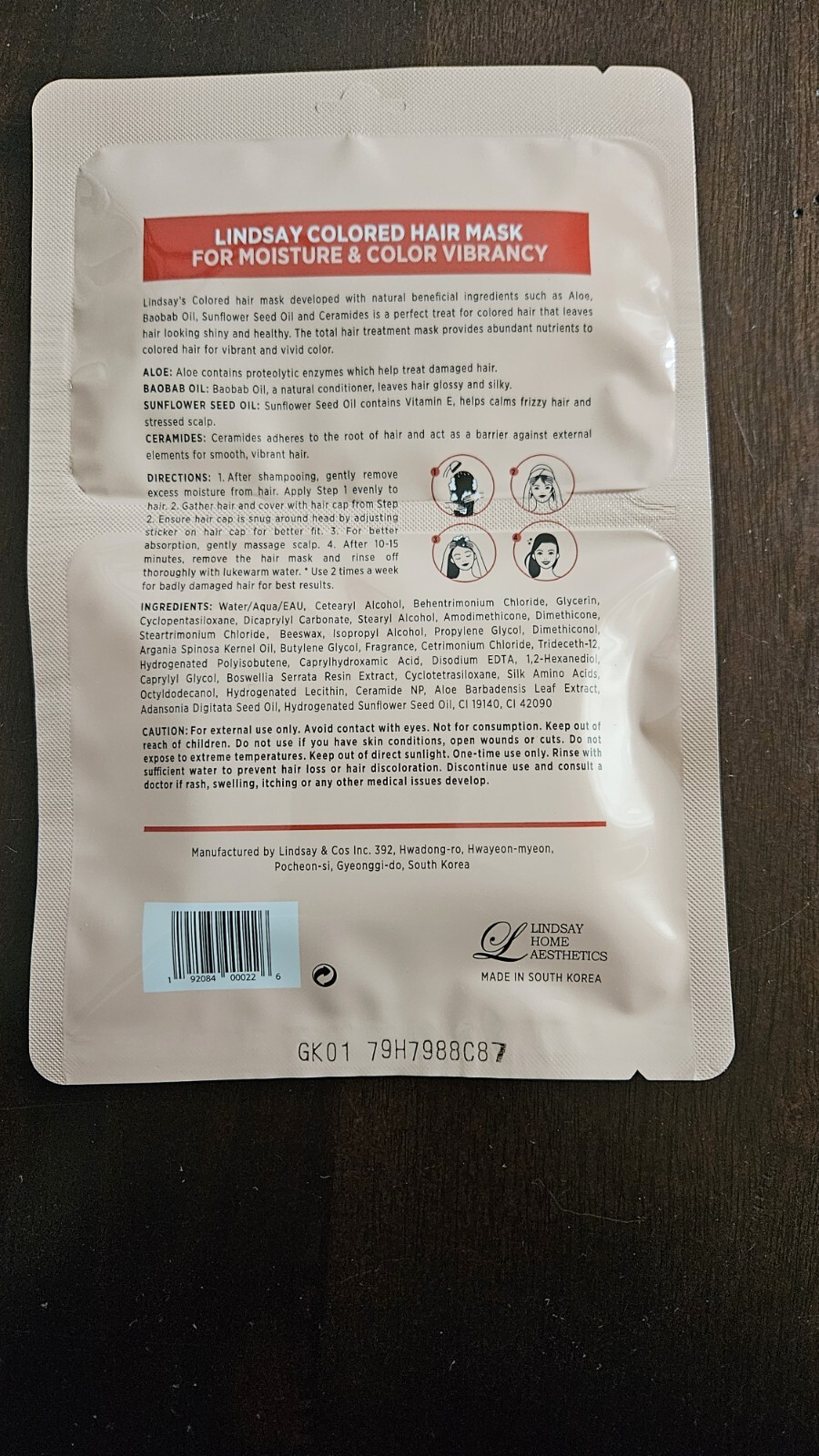 Lindsay Home Aesthetics Colored Hair Mask Treatment