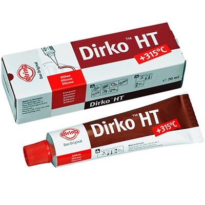 Dichtmasse Dirko HT rot 70ml Silikondichtung 315°C Ölwanne Getriebe Motor