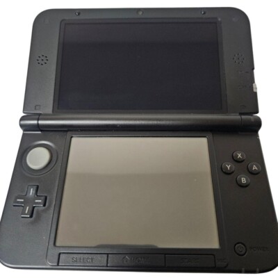 3DS LL Silver Black console Nintendo Japanese ver. In Box Exc