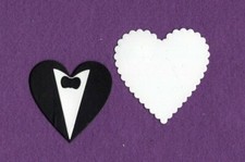 WEDDING HEARTS die cuts scrapbook cards