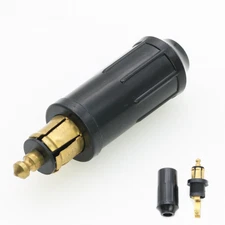 12V BMW/DIN Male Power Plug Cigarette Lighter European Socket Motorcycle Car