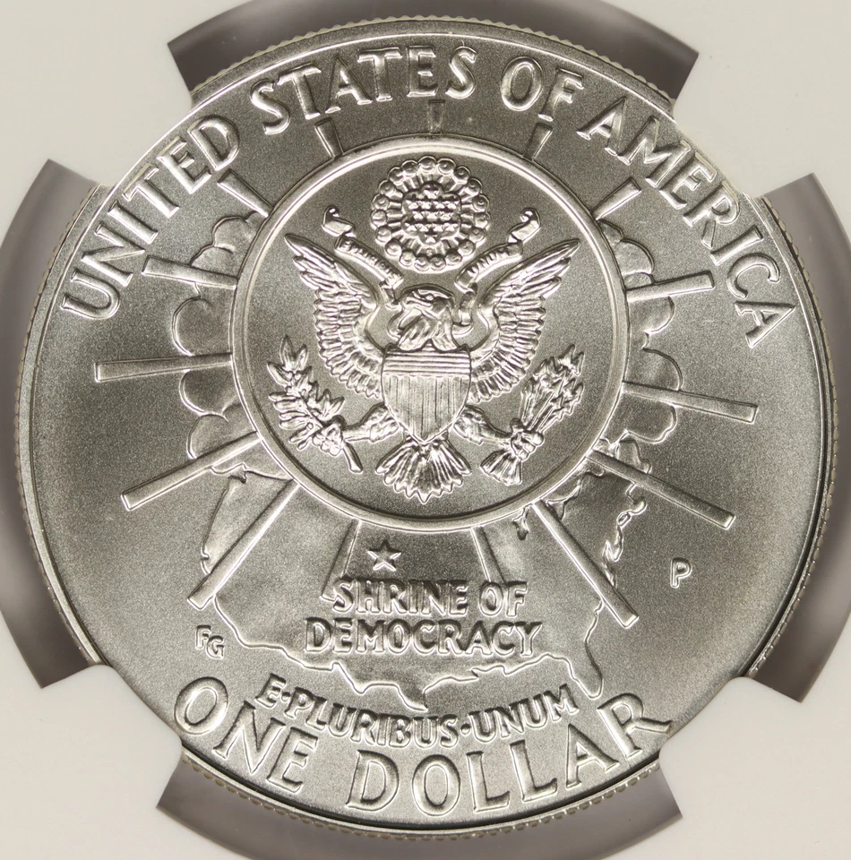 1991-P Mount Rushmore Silver Dollar $1 NGC MS70 - Image 4 of 4