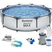 Bestway 3 In1 Set Frame Pool Gartenpool Mit Filterpumpe Schwimmbecken 305X76 Cm