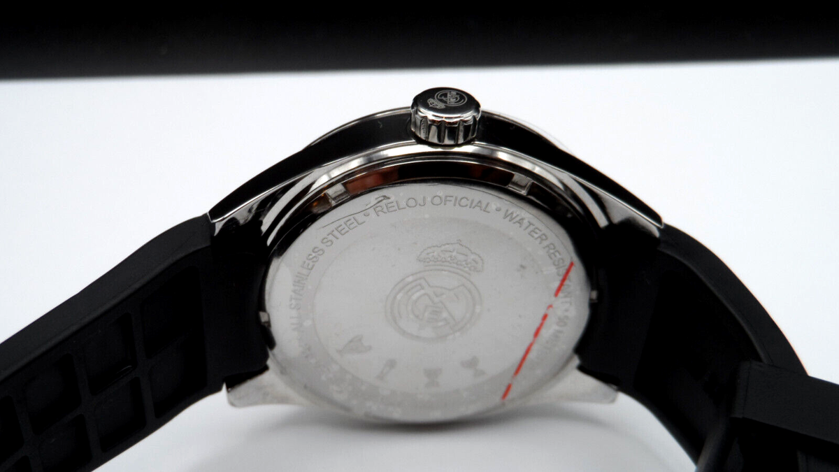 Viceroy 432833-05 Real Madrid White Dial Black Rubber Band Date