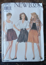 Vintage 1990s New Look 6669 Sewing Pattern Culottes Shorts 6 8 10 12 14 16