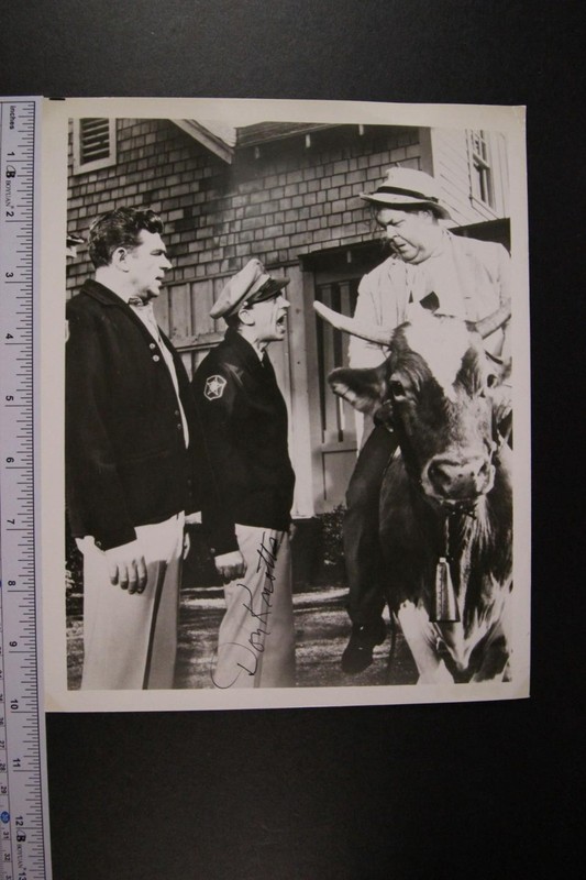 DON KNOTTS (1924-2006) (ANDY GRIFFITH SHOW~THREE'S COMPANY) AUTOGRAPH PHOTO~