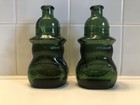 Vintage Wheaton New Jersey Green Glass Pocahontas  Bottle Lot of 2 — photo 2